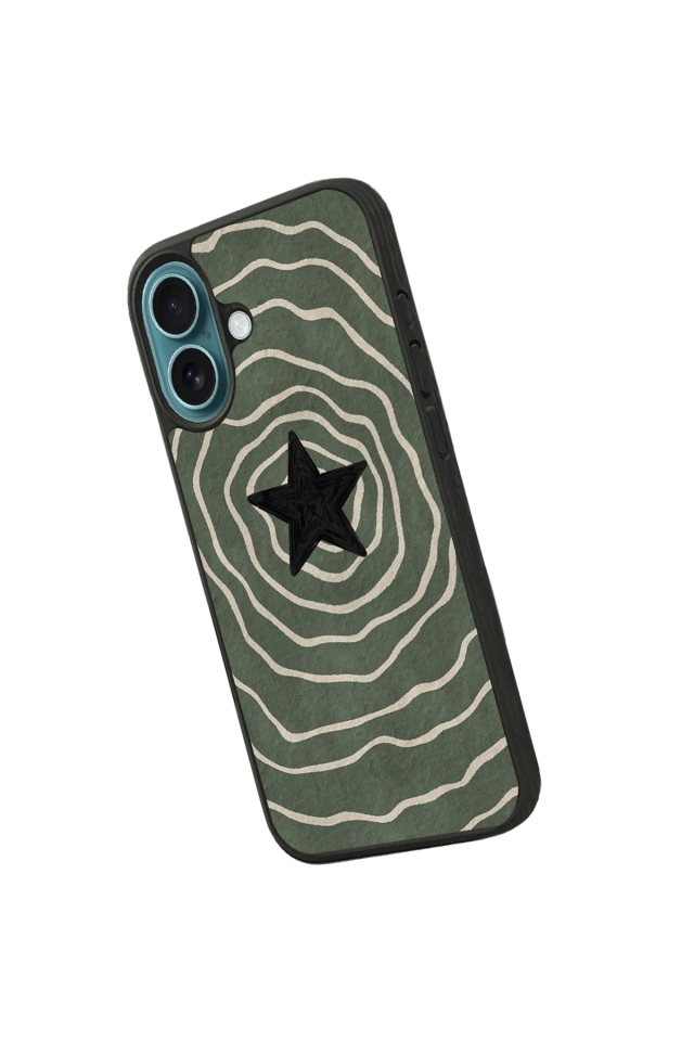 iPhone 16 Uyumlu Retro Yildizlar Tasarımlı Glossy Premium Kılıf