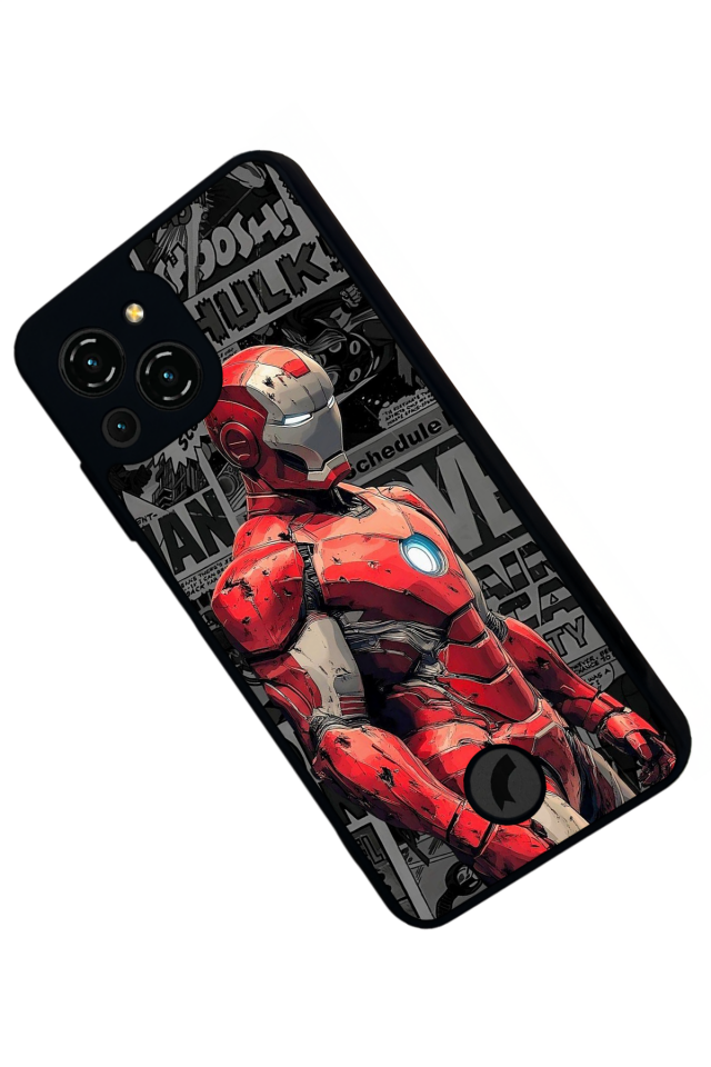 Reeder S23 Pro Max Uyumlu Iron Man ( Demir Adam ) Tasarımlı Glossy Premium Kılıf