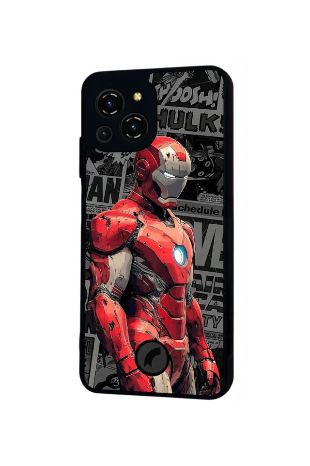 Reeder S23 Pro Max Uyumlu Iron Man ( Demir Adam ) Tasarımlı Glossy Premium Kılıf