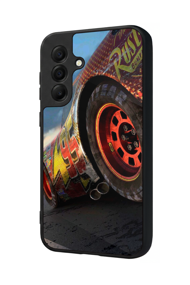 Samsung Galaxy A17 Uyumlu Şimsek McQueen Tasarımlı Glossy Premium Kılıf