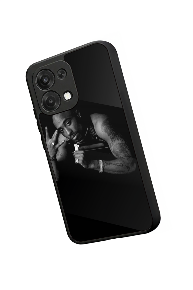 Oppo A6 Pro Uyumlu Tupac Tasarımlı Glossy Premium Kılıf