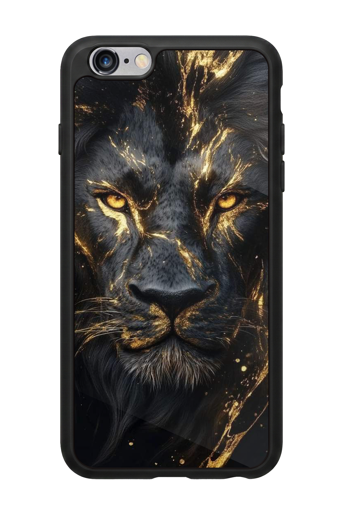 iPhone 6 Plus Uyumlu Aslan Tasarımlı Glossy Premium Kılıf