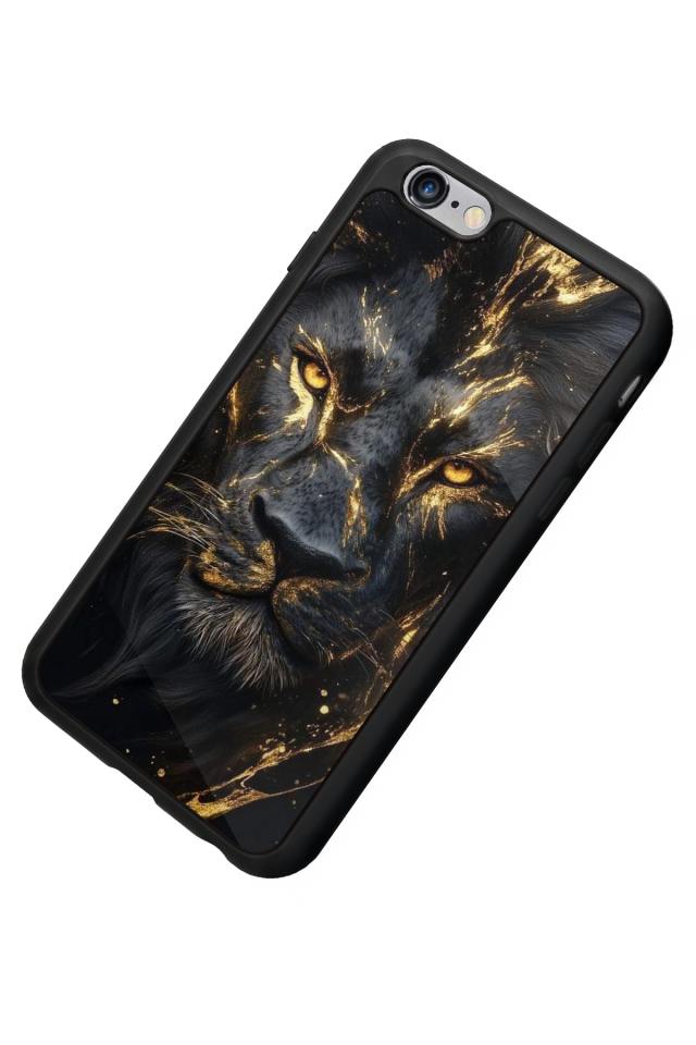 iPhone 6 Plus Uyumlu Aslan Tasarımlı Glossy Premium Kılıf