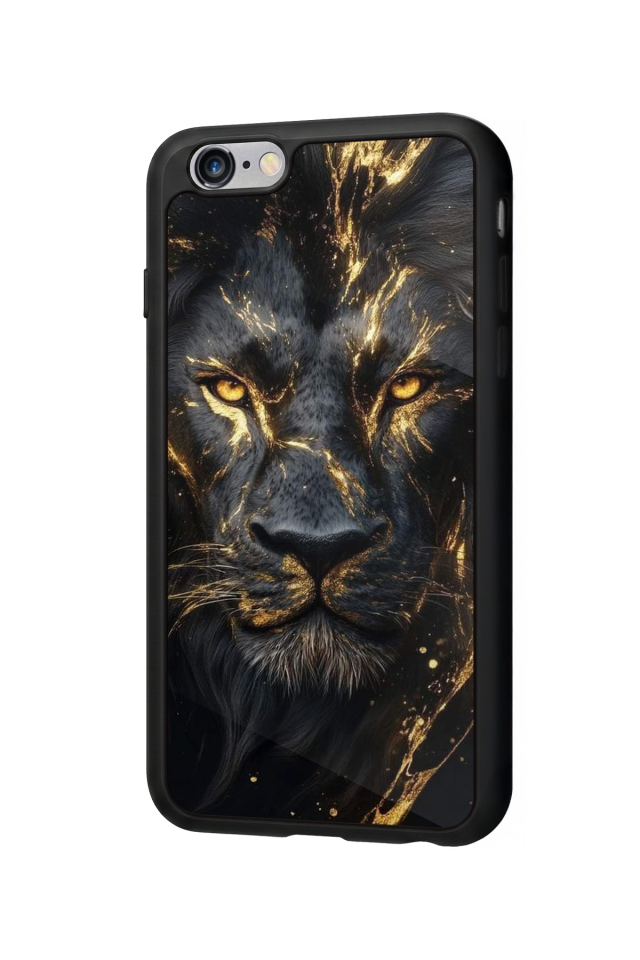 iPhone 6 Plus Uyumlu Aslan Tasarımlı Glossy Premium Kılıf