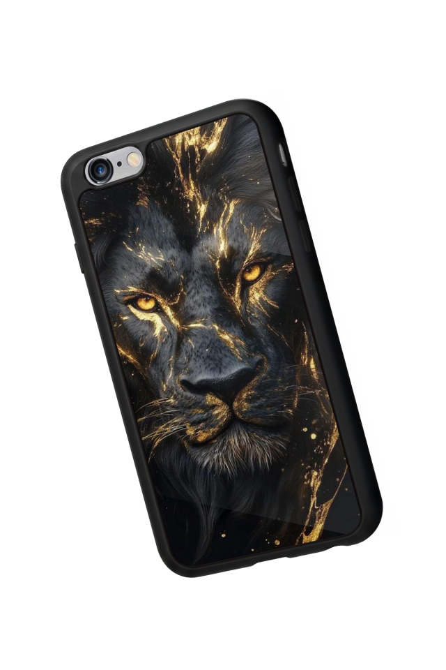 iPhone 6 Plus Uyumlu Aslan Tasarımlı Glossy Premium Kılıf