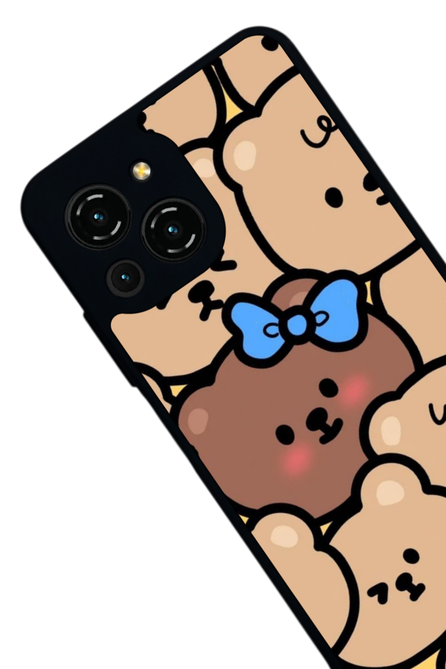 Reeder S23 Pro Max Uyumlu Ayı Tasarımlı Glossy Premium Kılıf