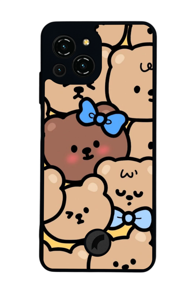 Reeder S23 Pro Max Uyumlu Ayı Tasarımlı Glossy Premium Kılıf