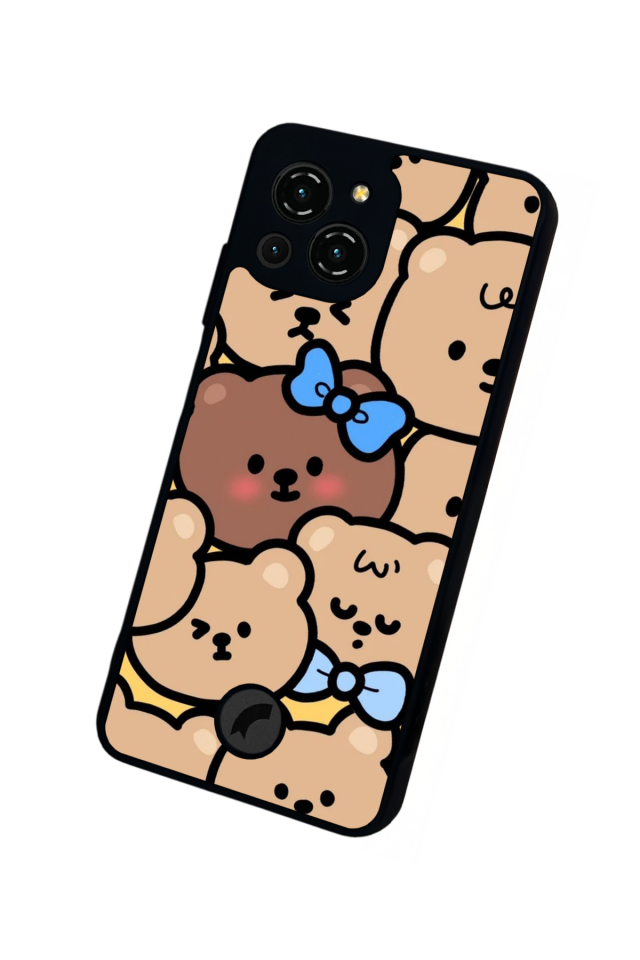 Reeder S23 Pro Max Uyumlu Ayı Tasarımlı Glossy Premium Kılıf