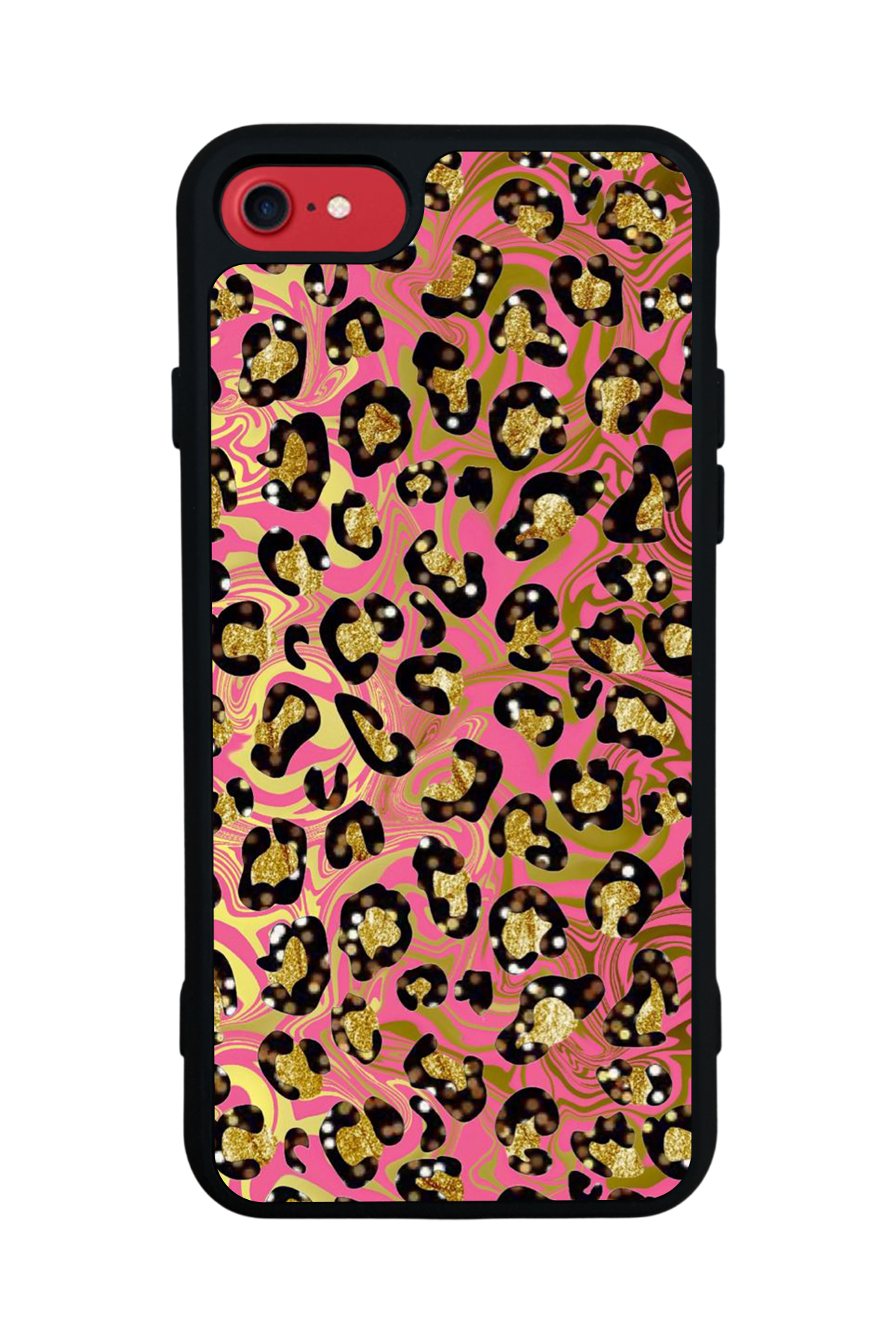 iPhone 7 Uyumlu Hologram Leopar Tasarımlı Glossy Premium Kılıf
