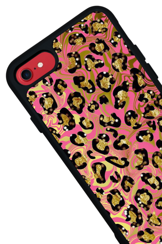 iPhone 7 Uyumlu Hologram Leopar Tasarımlı Glossy Premium Kılıf