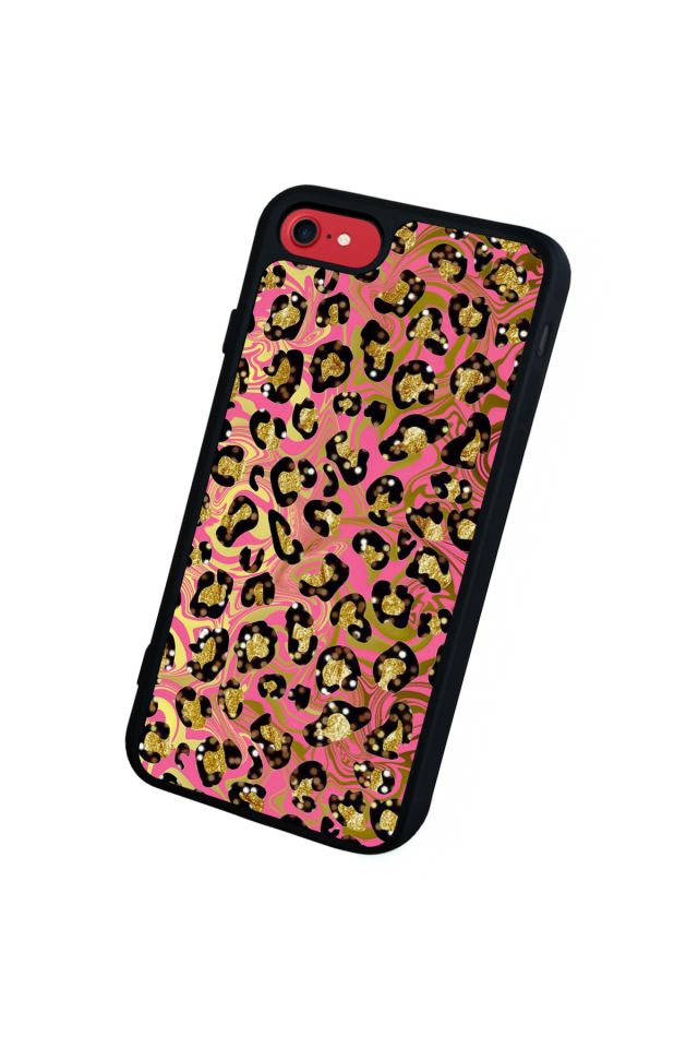 iPhone 7 Uyumlu Hologram Leopar Tasarımlı Glossy Premium Kılıf
