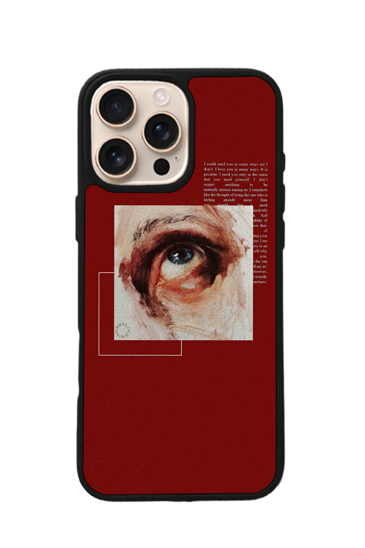iPhone 15 Pro Uyumlu Kirmizi Tasarımlı Glossy Premium Kılıf