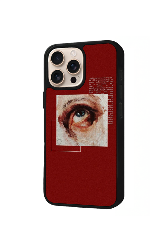 iPhone 15 Pro Uyumlu Kirmizi Tasarımlı Glossy Premium Kılıf