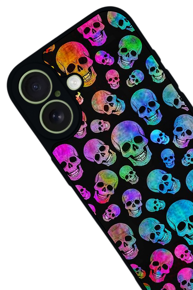 iPhone 17 Uyumlu KuruKafa Tasarımlı Glossy Premium Kılıf