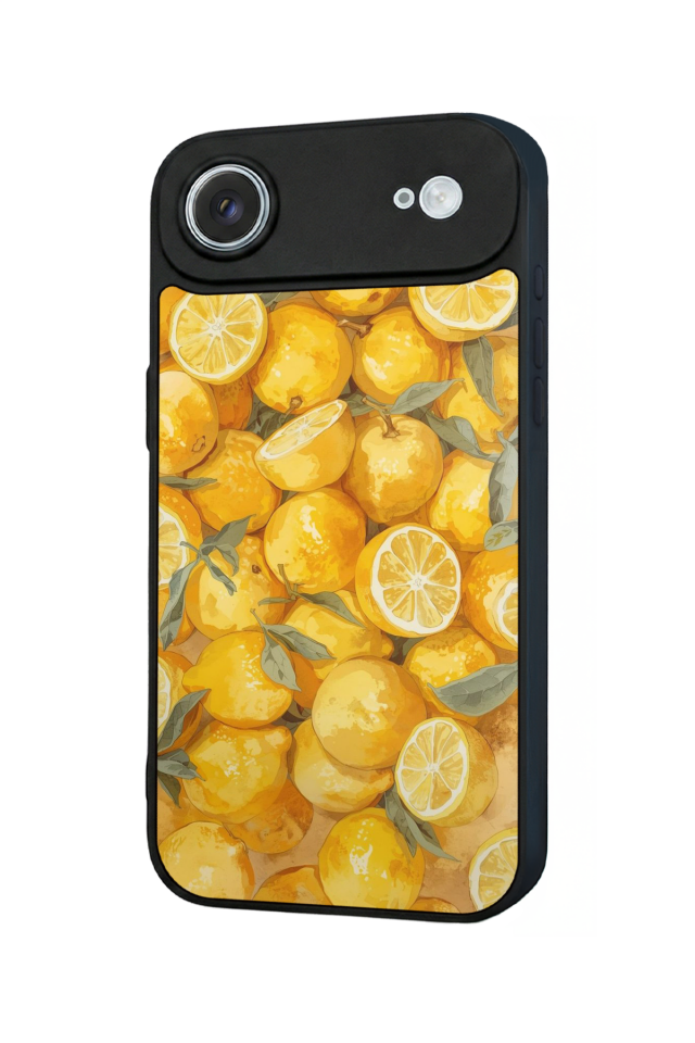 iPhone 17 Air Uyumlu Limon Tasarımlı Glossy Premium Kılıf
