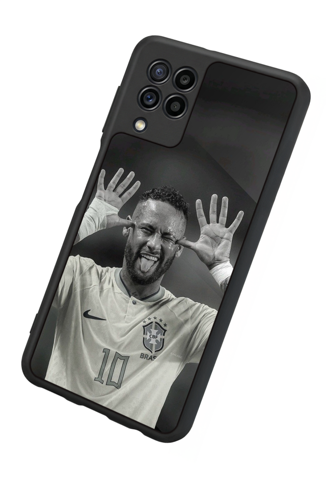 Samsung Galaxy M22 Uyumlu Neymar Tasarımlı Glossy Premium Kılıf