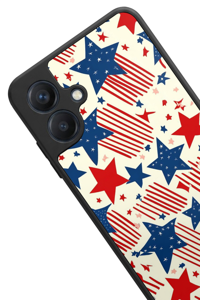 Samsung Galaxy A07 Uyumlu Retro Yildizlar Tasarımlı Glossy Premium Kılıf