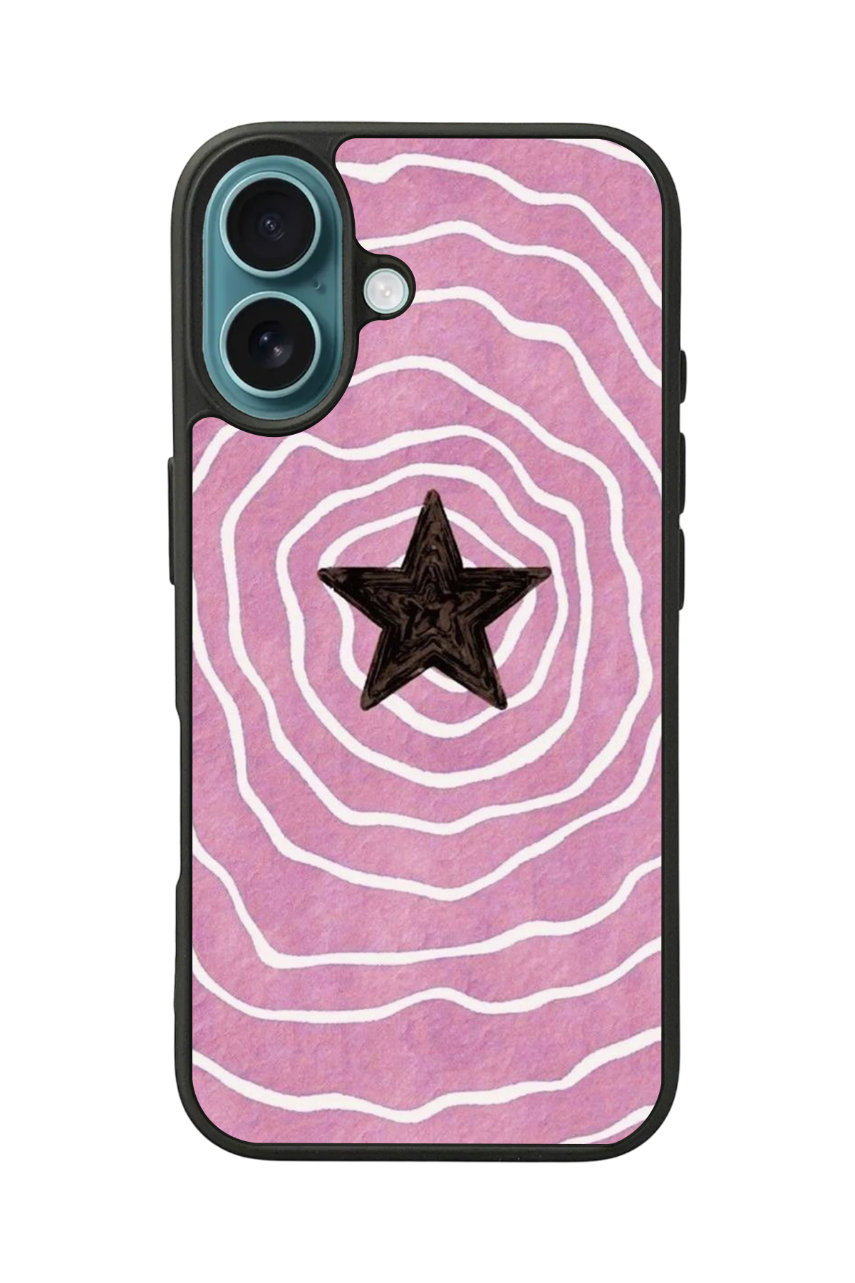 iPhone 16 Uyumlu Retro Yildizlar Tasarımlı Glossy Premium Kılıf