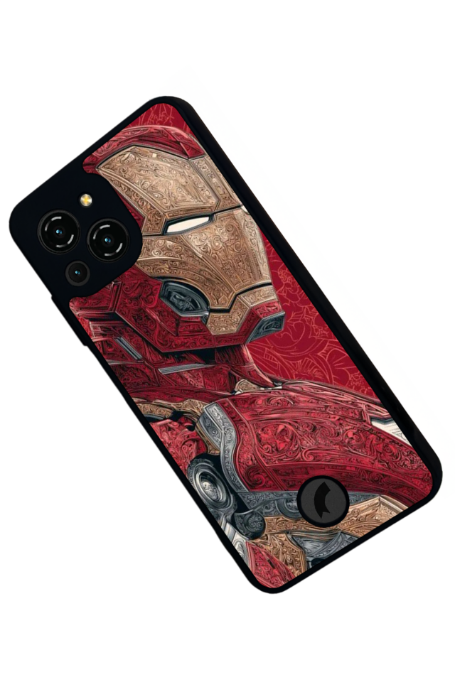 Reeder S23 Pro Max Uyumlu Iron Man ( Demir Adam ) Tasarımlı Glossy Premium Kılıf