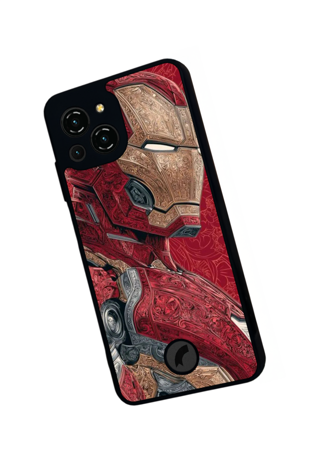 Reeder S23 Pro Max Uyumlu Iron Man ( Demir Adam ) Tasarımlı Glossy Premium Kılıf