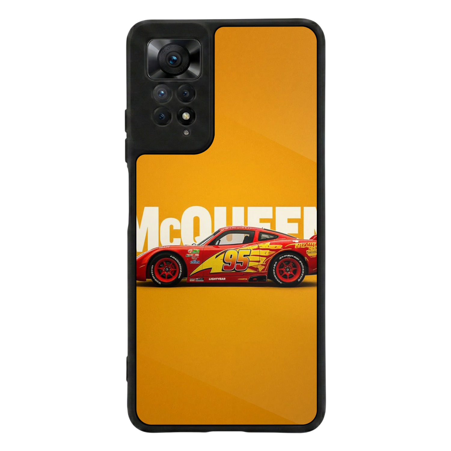 Xiaomi Redmi Note 11 Pro Uyumlu Şimsek McQueen Tasarımlı Glossy Premium Kılıf