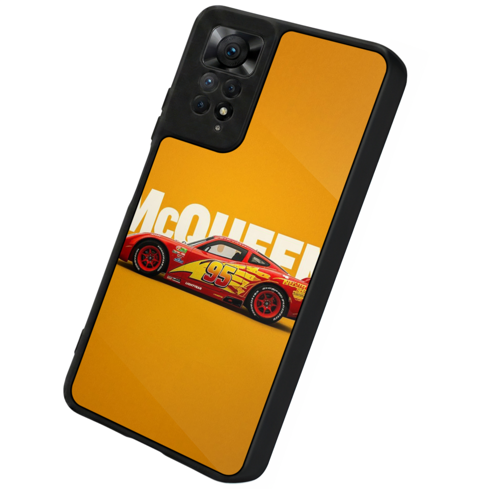 Xiaomi Redmi Note 11 Pro Uyumlu Şimsek McQueen Tasarımlı Glossy Premium Kılıf