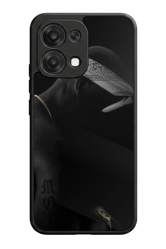 Oppo A6 Pro Uyumlu Tupac Tasarımlı Glossy Premium Kılıf