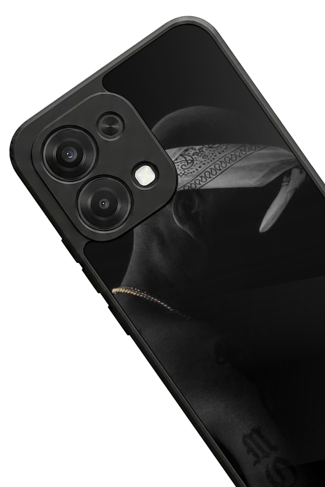 Oppo A6 Pro Uyumlu Tupac Tasarımlı Glossy Premium Kılıf