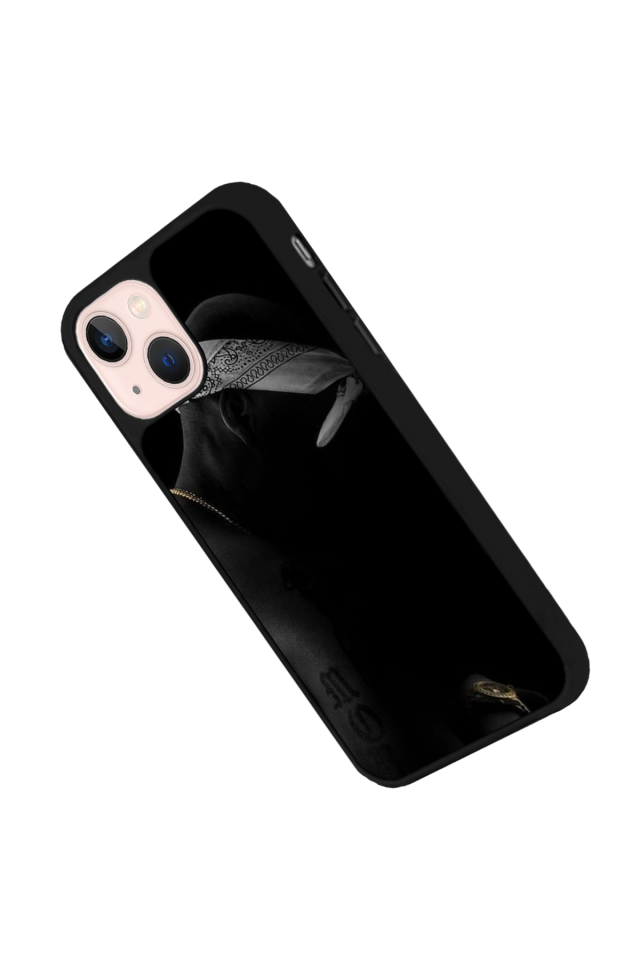iPhone 13 Mini Uyumlu Tupac Tasarımlı Glossy Premium Kılıf