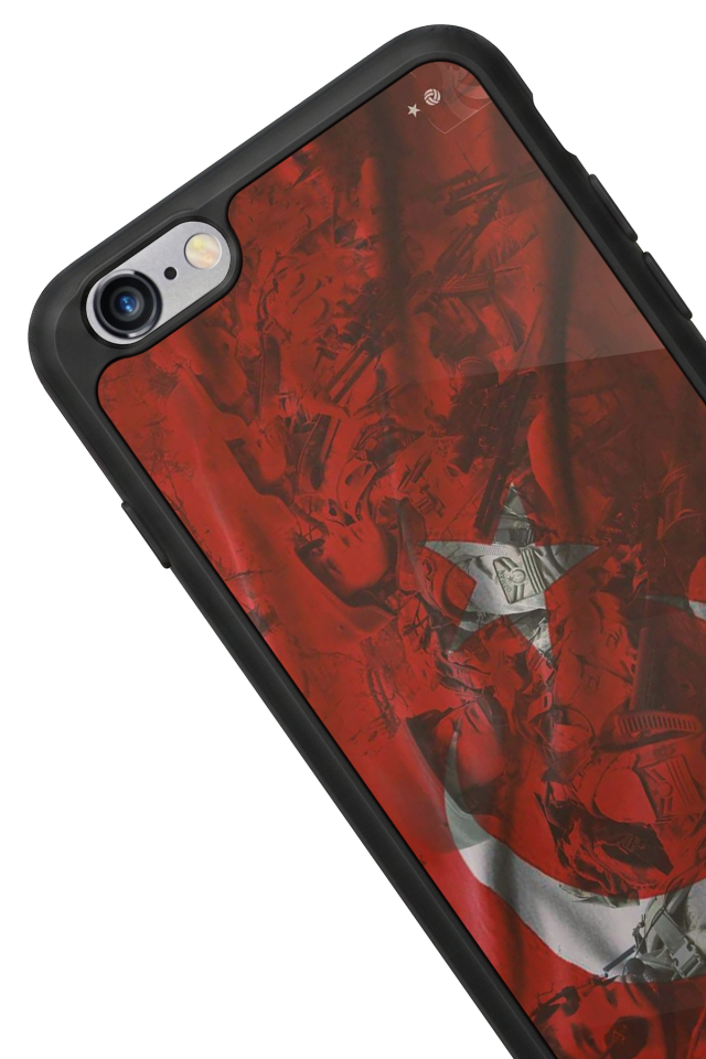 iPhone 6s Plus Uyumlu Türk Bayragi Tasarımlı Glossy Premium Kılıf