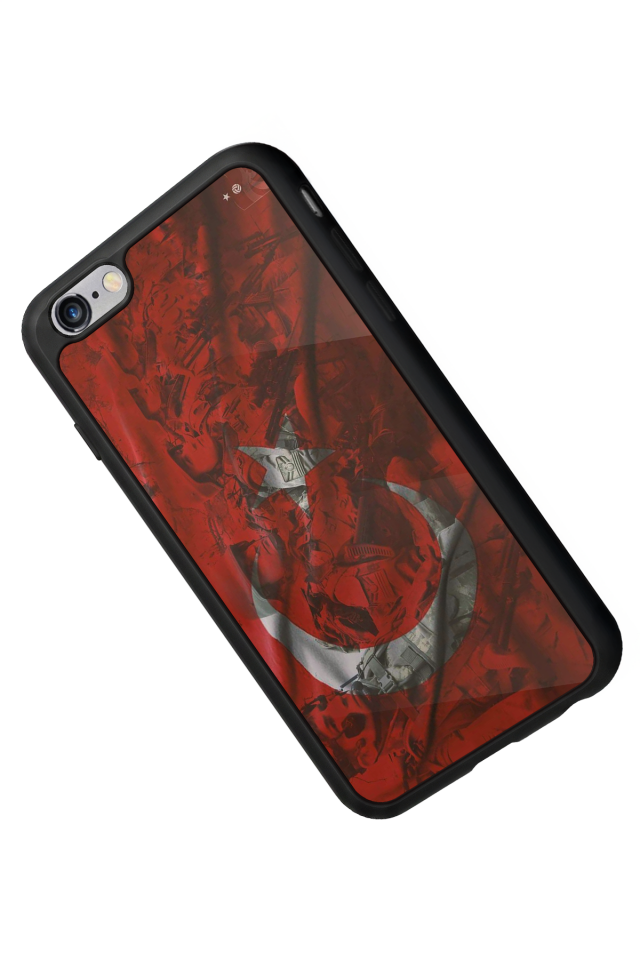 iPhone 6s Plus Uyumlu Türk Bayragi Tasarımlı Glossy Premium Kılıf