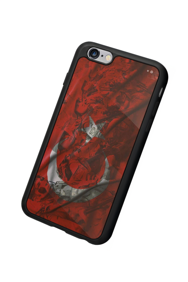 iPhone 6s Plus Uyumlu Türk Bayragi Tasarımlı Glossy Premium Kılıf