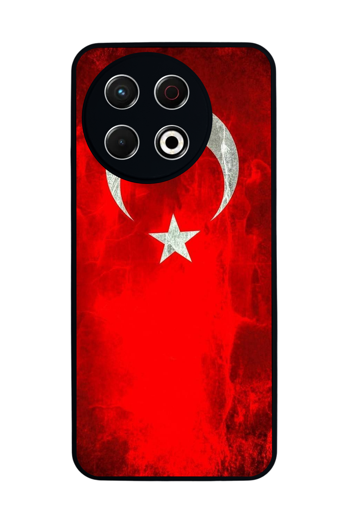 Tecno Spark 30 Pro Uyumlu Türk Bayragi Tasarımlı Glossy Premium Kılıf