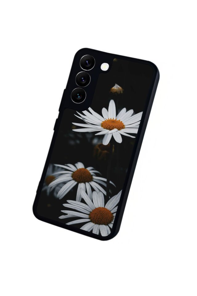 Samsung Galaxy S22 Uyumlu Cicek Tasarımlı Glossy Premium Kılıf