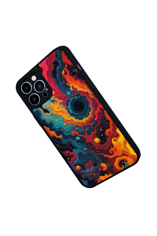 iPhone 13 Pro Max Uyumlu Abstract Tasarımlı Glossy Premium Kılıf