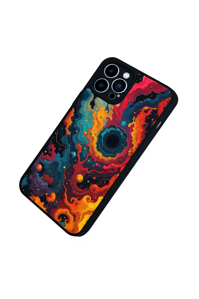 iPhone 13 Pro Max Uyumlu Abstract Tasarımlı Glossy Premium Kılıf