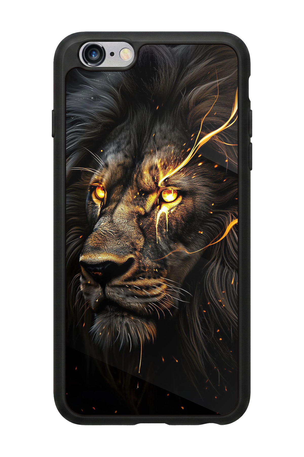 iPhone 6 Plus Uyumlu Aslan Tasarımlı Glossy Premium Kılıf