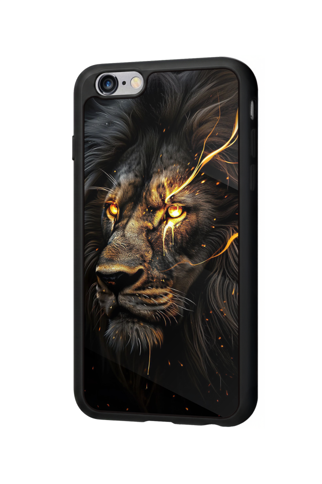 iPhone 6 Plus Uyumlu Aslan Tasarımlı Glossy Premium Kılıf