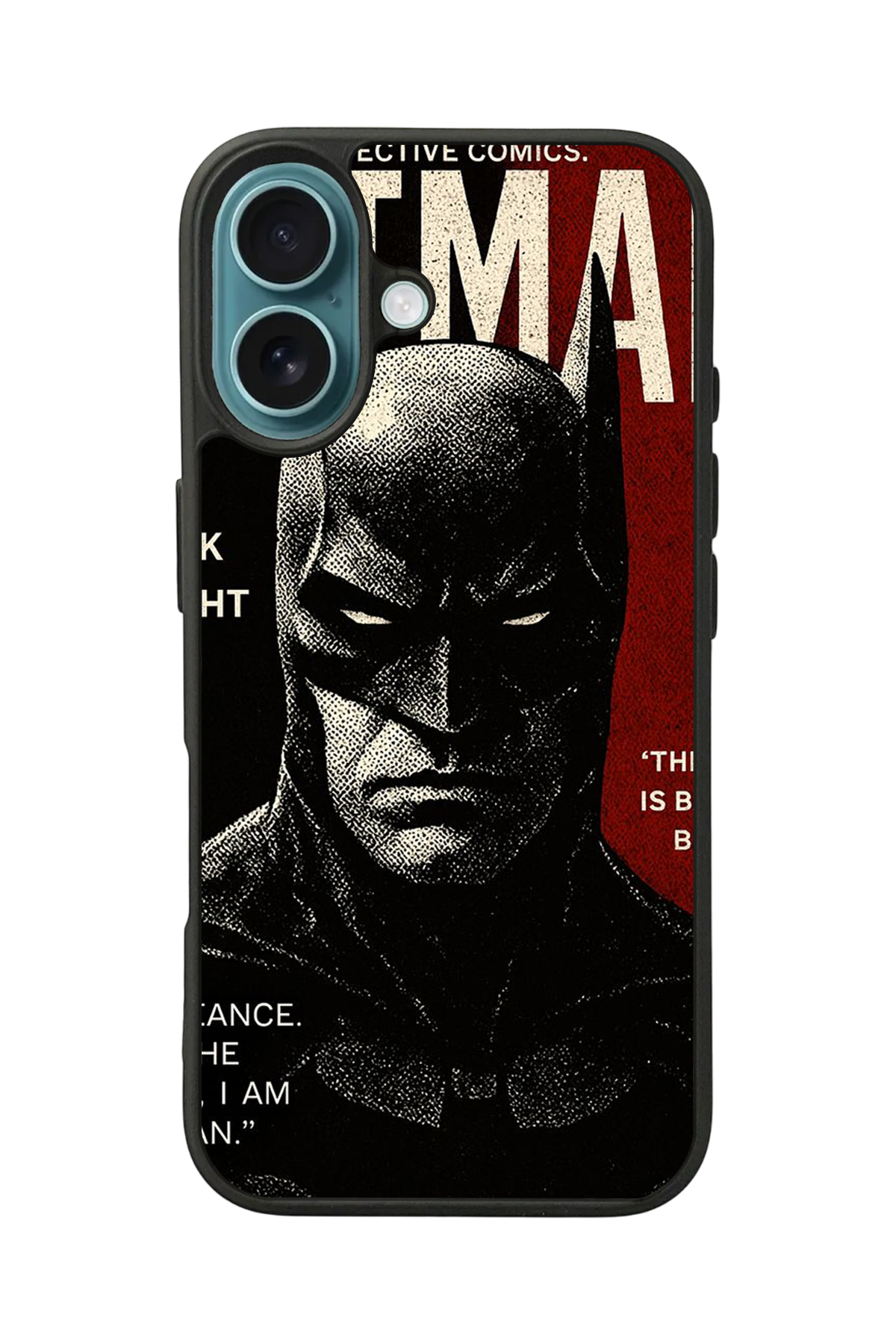 iPhone 16 Plus Uyumlu Batman Tasarımlı Glossy Premium Kılıf