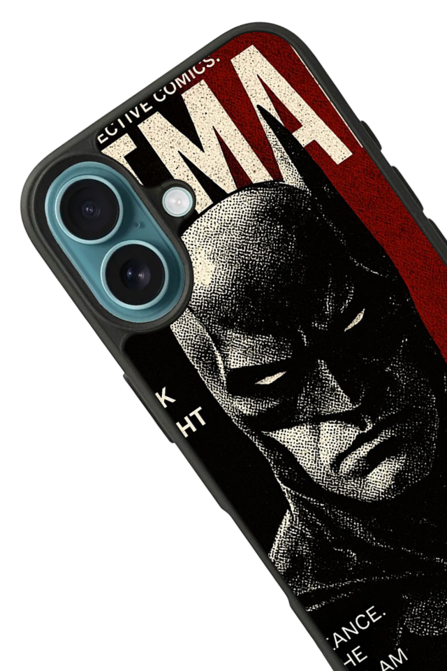 iPhone 16 Plus Uyumlu Batman Tasarımlı Glossy Premium Kılıf