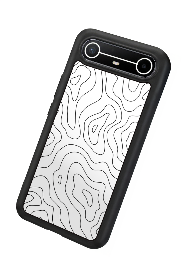 Tecno Spark Slim 5G Uyumlu Çizgi Sanatı Tasarımlı Glossy Premium Kılıf