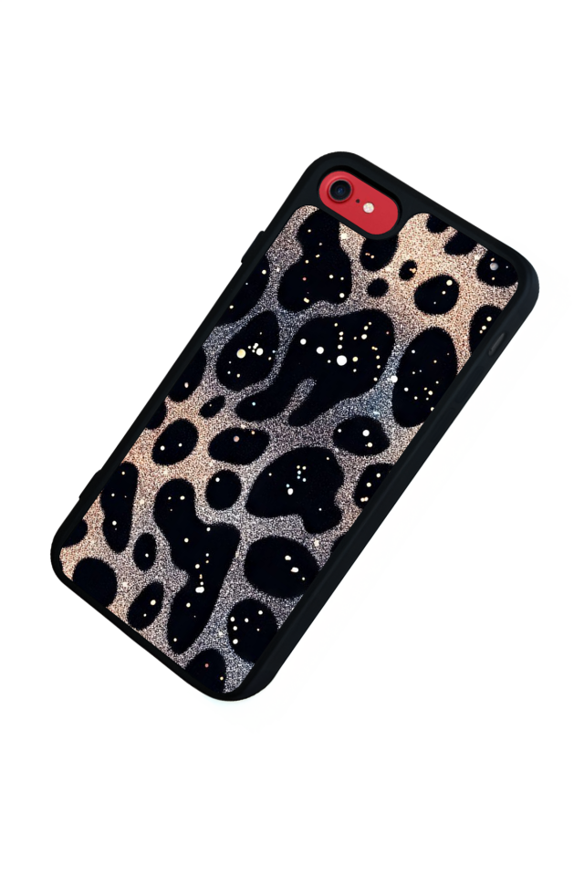 iPhone 7 Uyumlu Hologram Leopar Tasarımlı Glossy Premium Kılıf