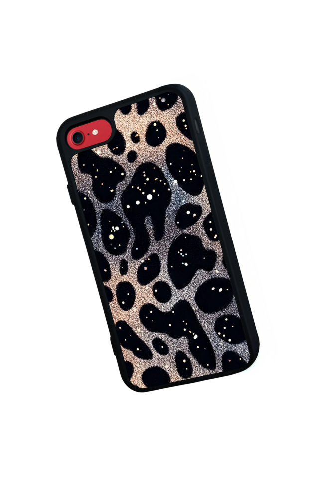 iPhone 7 Uyumlu Hologram Leopar Tasarımlı Glossy Premium Kılıf