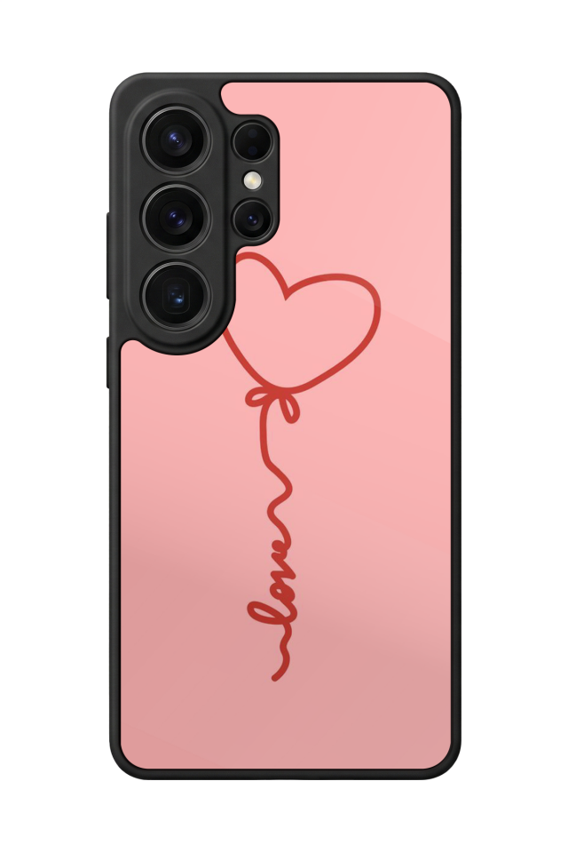 Samsung Galaxy S26 Ultra Uyumlu Kalp Love Tasarımlı Glossy Premium Kılıf