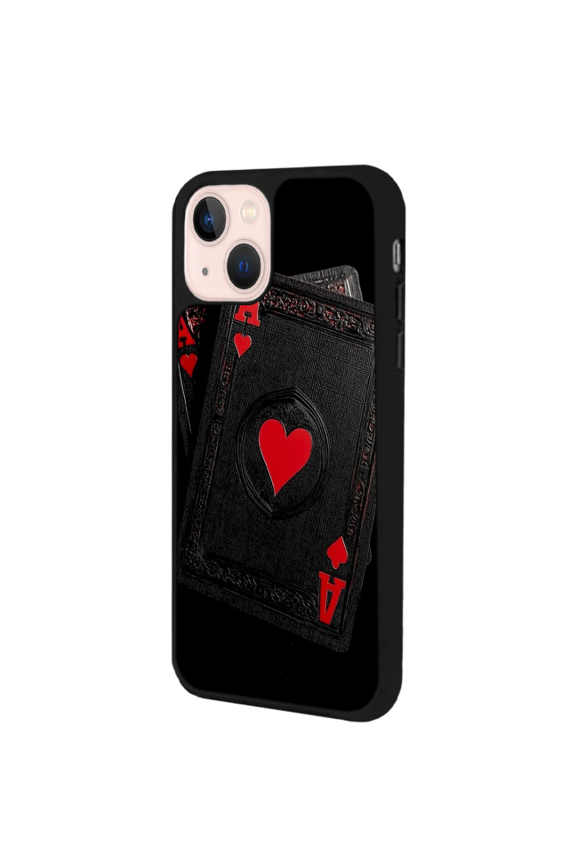 iPhone 13/14 Uyumlu Kart Tasarımlı Glossy Premium Kılıf