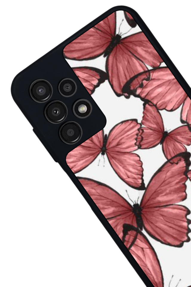 Samsung Galaxy A23 Uyumlu Kelebek Tasarımlı Glossy Premium Kılıf