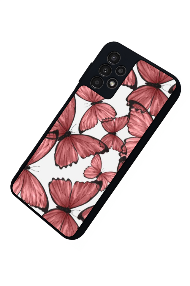 Samsung Galaxy A23 Uyumlu Kelebek Tasarımlı Glossy Premium Kılıf