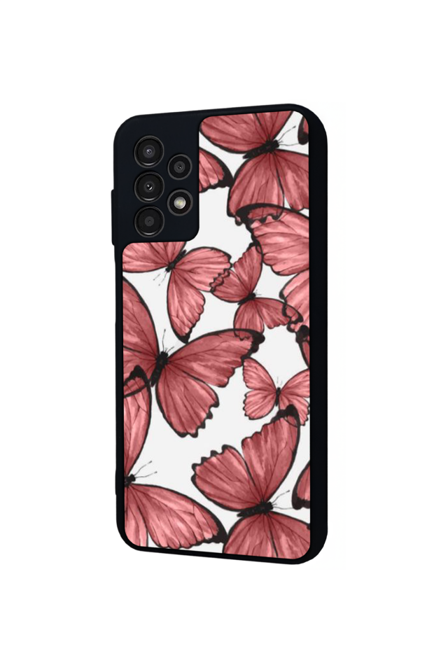 Samsung Galaxy A23 Uyumlu Kelebek Tasarımlı Glossy Premium Kılıf