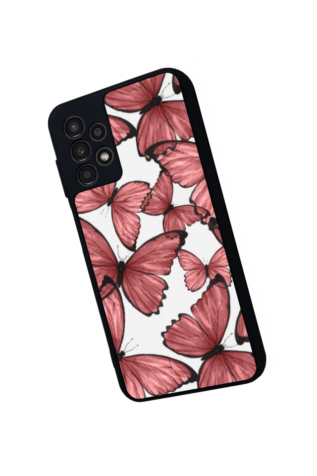 Samsung Galaxy A23 Uyumlu Kelebek Tasarımlı Glossy Premium Kılıf
