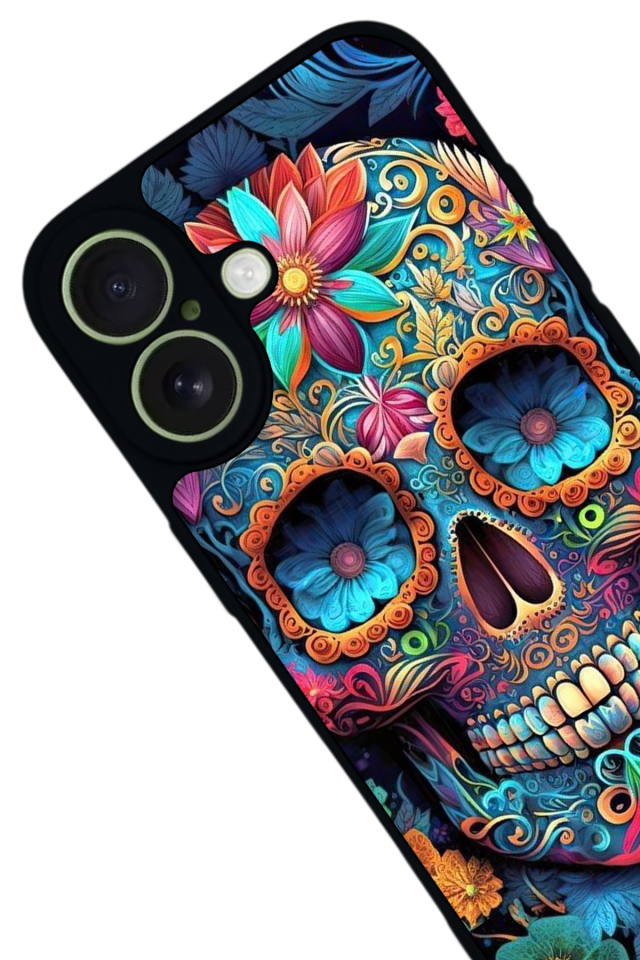 iPhone 17 Uyumlu KuruKafa Tasarımlı Glossy Premium Kılıf